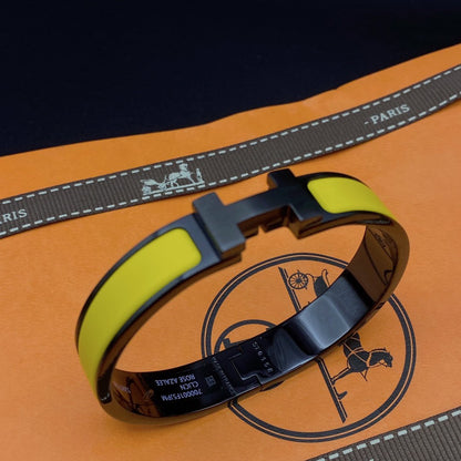 [Super Jewellery]CLIC HM SO BLACK YELLOW BRACELET
