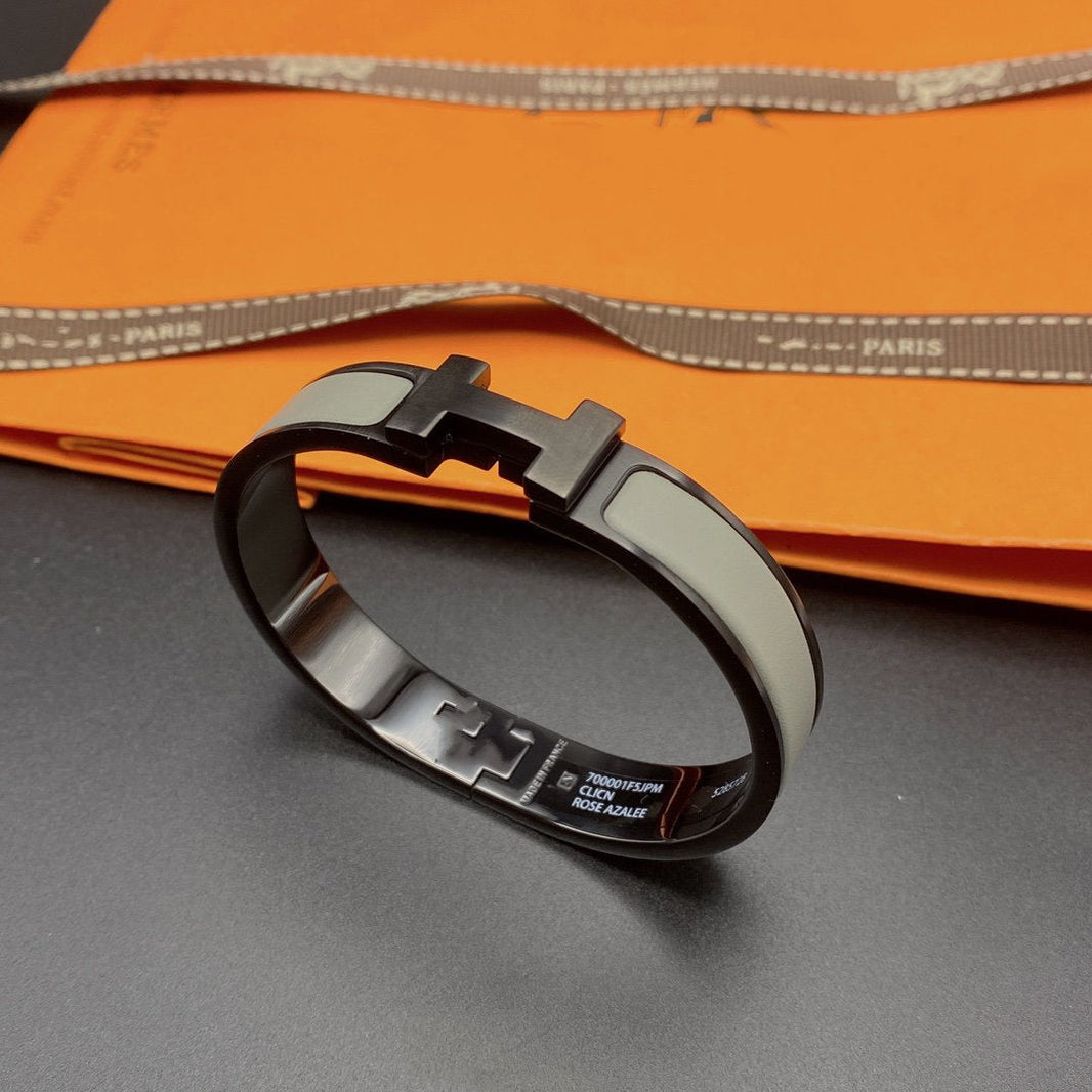[Super Jewellery]CLIC HM SO BLACK GREY BRACELET