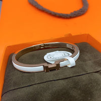 [Super Jewellery]CLASSIC HM CLIC WHITE 8MM ENAMEL BRACELET