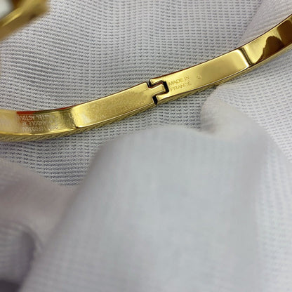 [Super Jewellery]CLASSIC HM CLIC WHITE 8MM ENAMEL BRACELET