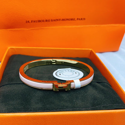 [Super Jewellery]CLASSIC HM CLIC  PINK 8MM ENAMEL BRACELET