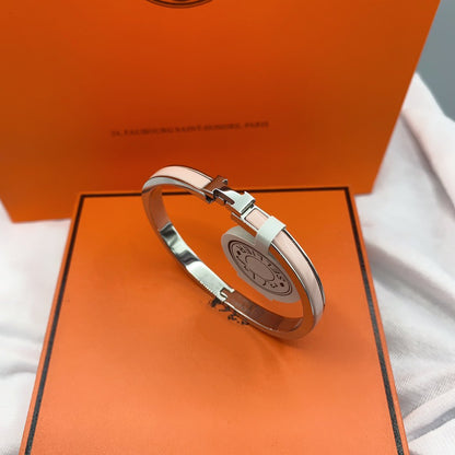 [Super Jewellery]CLASSIC HM CLIC  PINK 8MM ENAMEL BRACELET