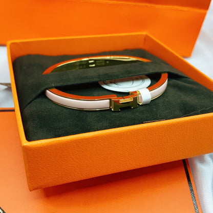 [Super Jewellery]CLASSIC HM CLIC  PINK 8MM ENAMEL BRACELET