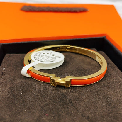 [Super Jewellery]CLASSIC HM CLIC RED 8MM ENAMEL BRACELET