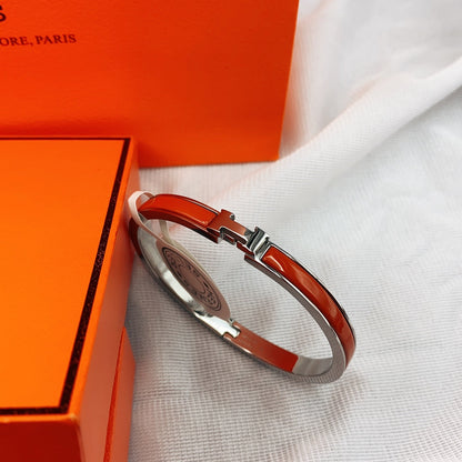 [Super Jewellery]CLASSIC HM CLIC RED 8MM ENAMEL BRACELET