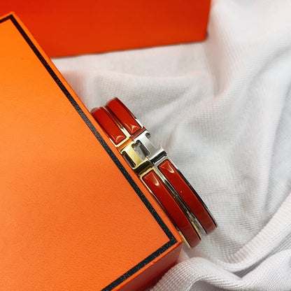 [Super Jewellery]CLASSIC HM CLIC RED 8MM ENAMEL BRACELET