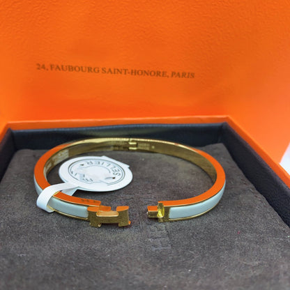 [Super Jewellery]CLASSIC HM CLIC GREEN 8MM ENAMEL BRACELET