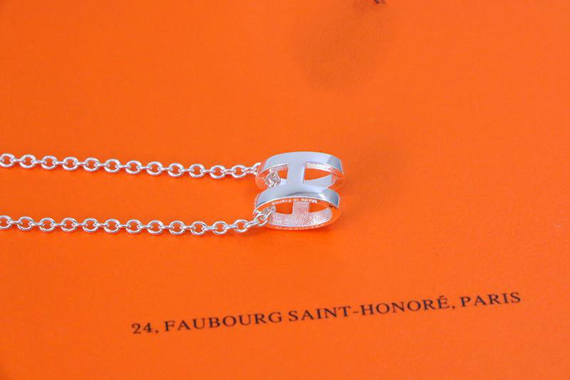 [Super Jewellery]HM NECKLACE H LETTER OVAL SERIES