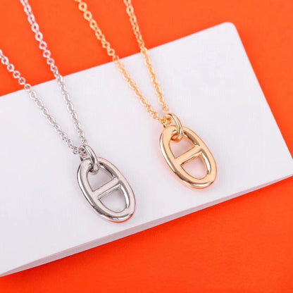 [Super Jewellery]HM PIG NOSE NECKLACE