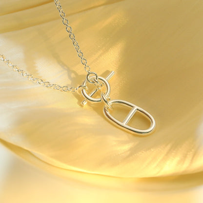 [Super Jewellery]HM CHAINE D'ANCRE PENDANT NECKLACE STERLING SILVER