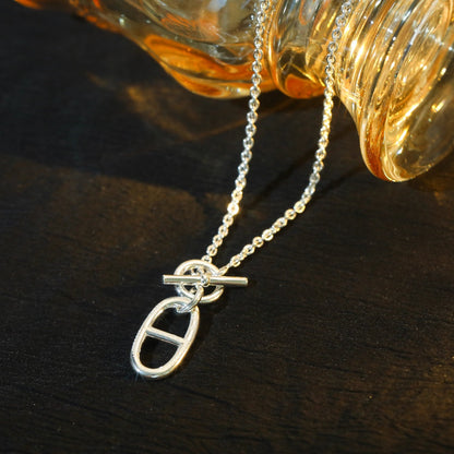 [Super Jewellery]HM CHAINE D'ANCRE PENDANT NECKLACE STERLING SILVER