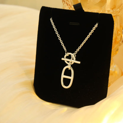 [Super Jewellery]HM CHAINE D'ANCRE PENDANT NECKLACE STERLING SILVER