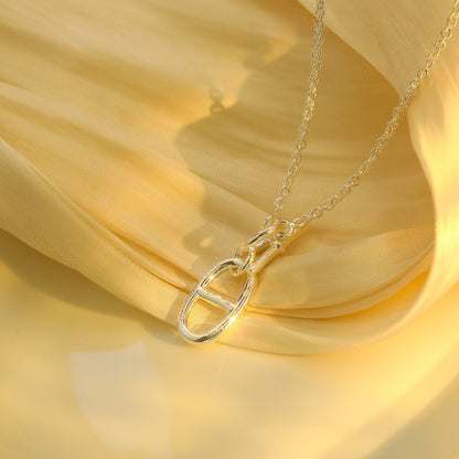 [Super Jewellery]HM CHAINE D'ANCRE PENDANT NECKLACE STERLING SILVER