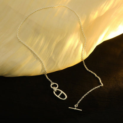 [Super Jewellery]HM CHAINE D'ANCRE PENDANT NECKLACE STERLING SILVER
