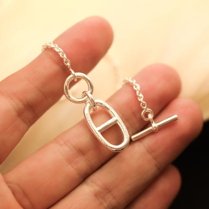 [Super Jewellery]HM CHAINE D'ANCRE PENDANT NECKLACE STERLING SILVER
