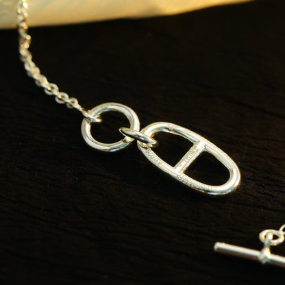 [Super Jewellery]HM CHAINE D'ANCRE PENDANT NECKLACE STERLING SILVER