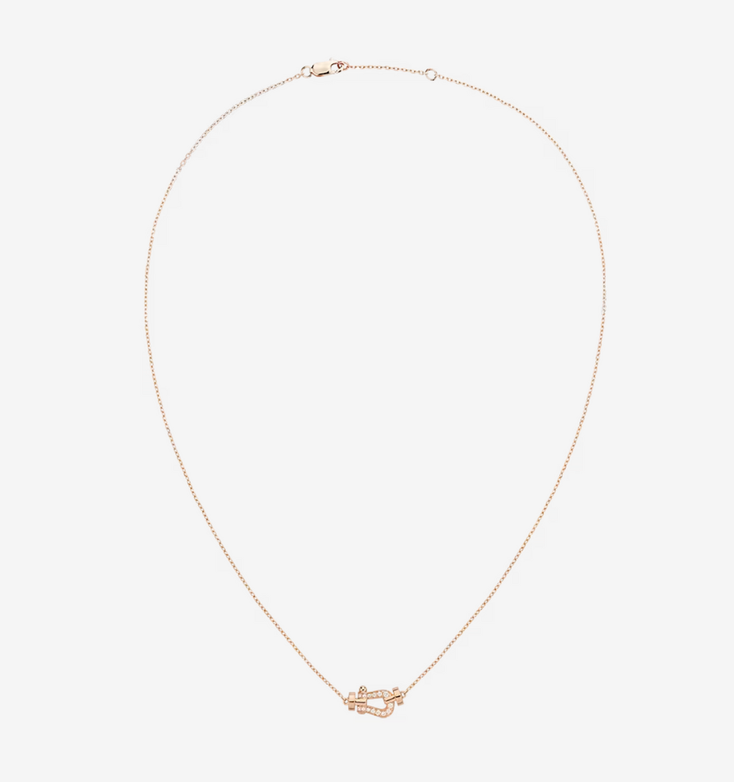 [Super Jewellery]FORCE 10 DIAMOND PINK GOLD NECKLACE MINI MODEL
