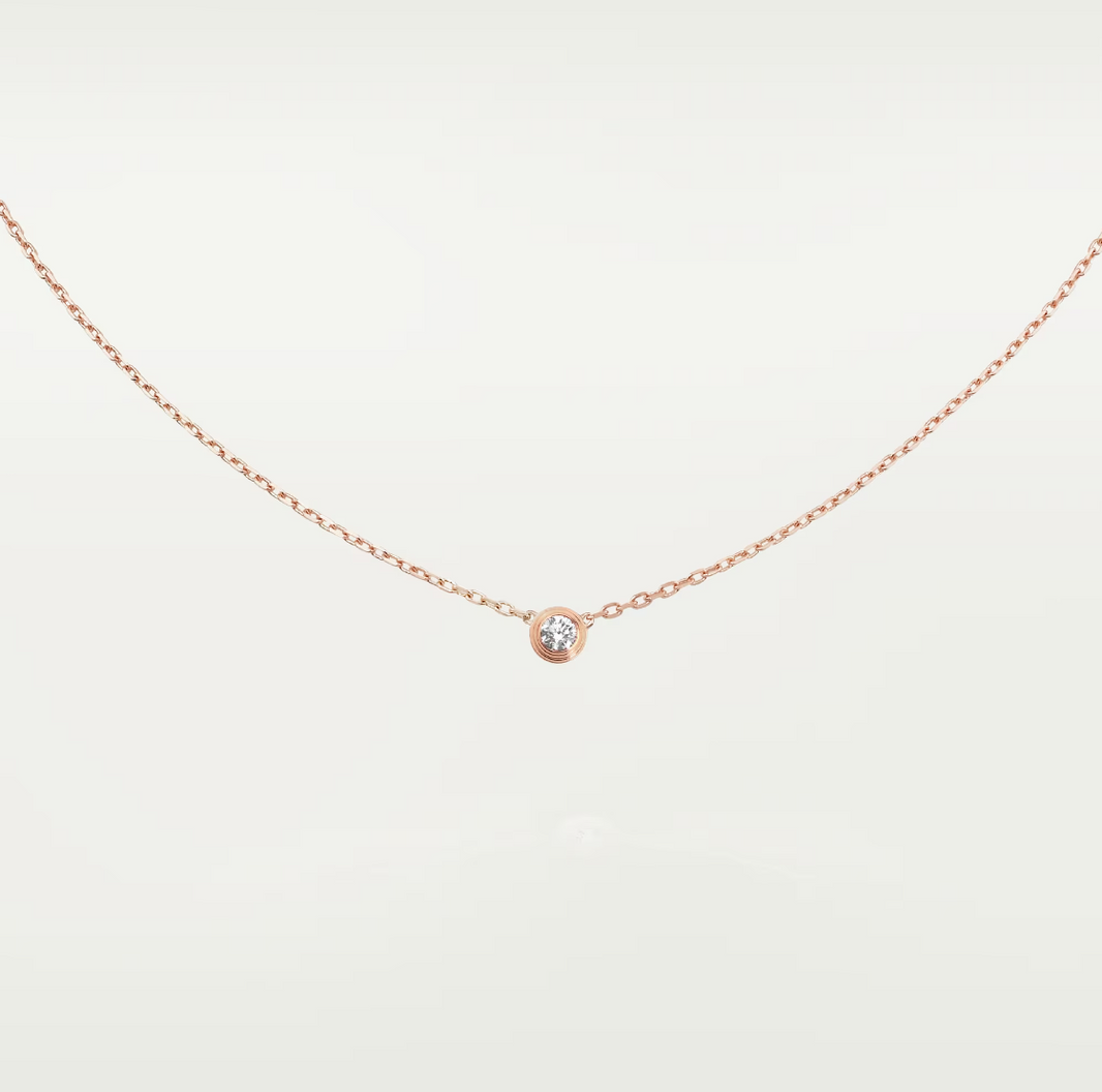 [Super Jewellery]DAMOUR DIAMOND NECKLACE