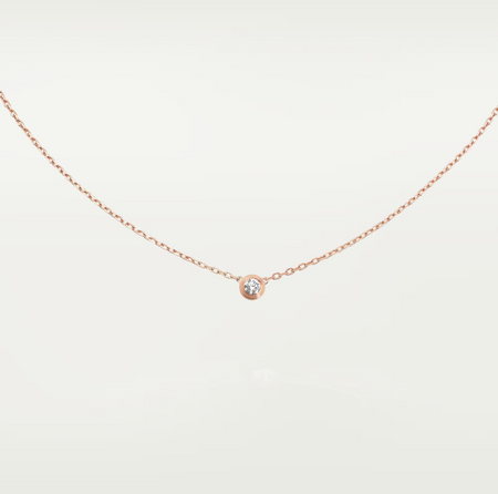[Super Jewellery]DAMOUR DIAMOND NECKLACE