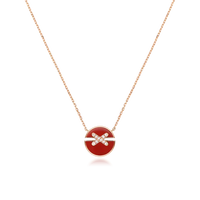 [Super Jewellery]JEUX DE ROSE GOLD DIAMOND NECKLACE