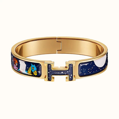 [Super Jewellery]H STAR AND MOON BRACELET 12MM