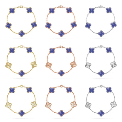 [Super Jewellery]CLOVER 5 MOTIF BLUE VEINS BRACELET COLLECTION