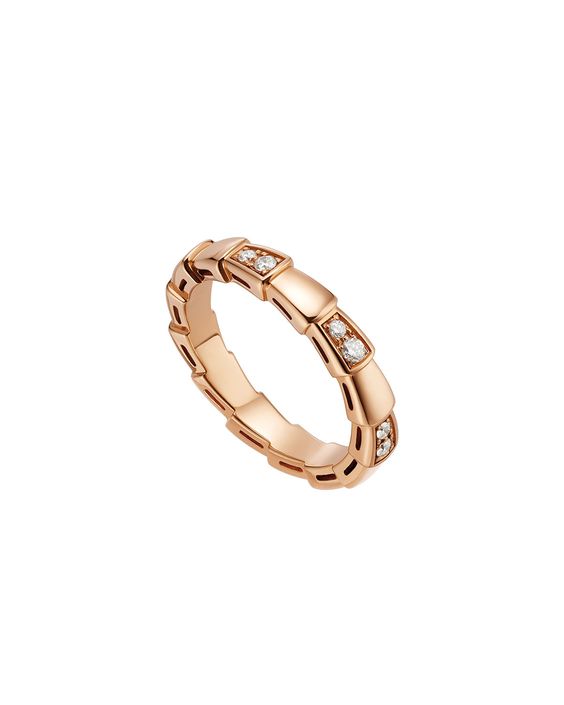 [Super]SERPENTI RING PINK GOLD  3MM