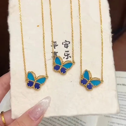 [Super Jewellery] 2026 NEW LUCKY BUTTERFLY 1 MOTIFS NECKLACE