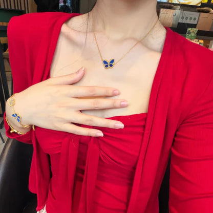 [Super Jewellery] 2026 NEW LUCKY BUTTERFLY 1 MOTIFS NECKLACE