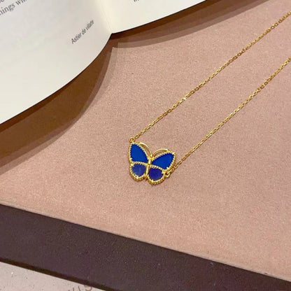 [Super Jewellery] 2026 NEW LUCKY BUTTERFLY 1 MOTIFS NECKLACE