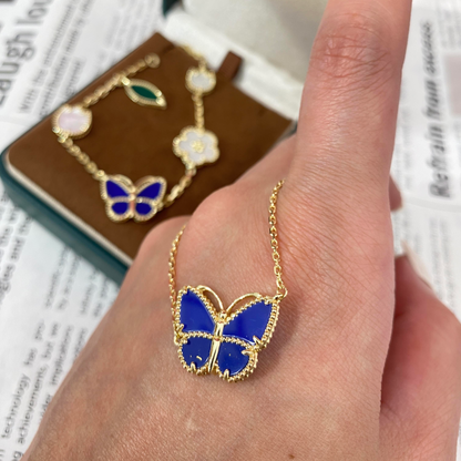 [Super Jewellery] 2026 NEW LUCKY BUTTERFLY 1 MOTIFS NECKLACE