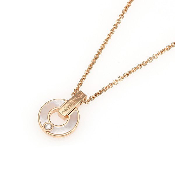 [Super]GARI NECKLACE PINK GOLD MOP