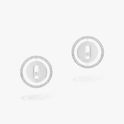 [Super Jewellery]Lucky Move Diamond Earrings