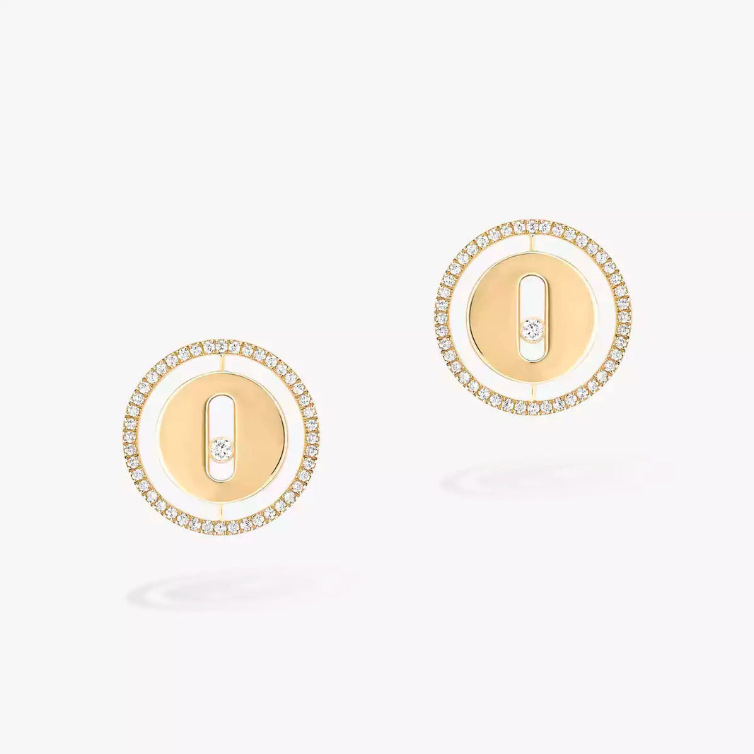 [Super Jewellery]Lucky Move Diamond Earrings