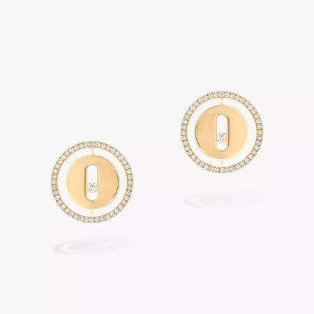 [Super Jewellery]Lucky Move Diamond Earrings