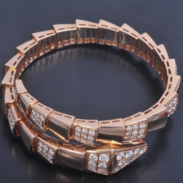 [Super]SERPENTI BRACELET PINK GOLD DIAMOND