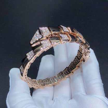[Super]SERPENTI WIDE BRACELET PINK GOLD DIAMOND