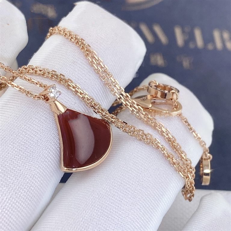 [Super]DREAM NECKLACE CARNELIAN 1 DIAMOND