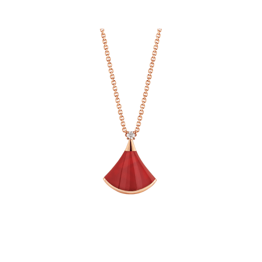 [Super]DREAM NECKLACE CARNELIAN 1 DIAMOND