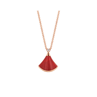 [Super]DREAM NECKLACE CARNELIAN 1 DIAMOND