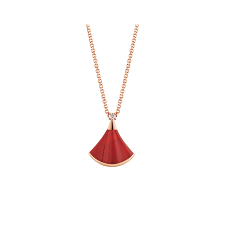 [Super]DREAM NECKLACE CARNELIAN 1 DIAMOND