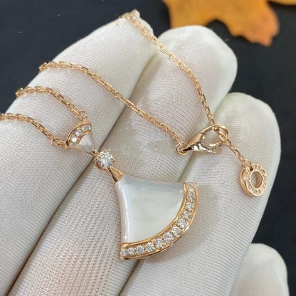 [Super]DREAM NECKLACE MOP PINK GOLD DIAMOND