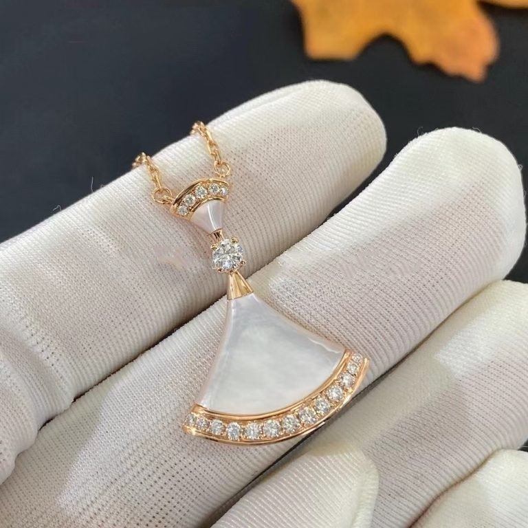 [Super]DREAM NECKLACE MOP PINK GOLD DIAMOND