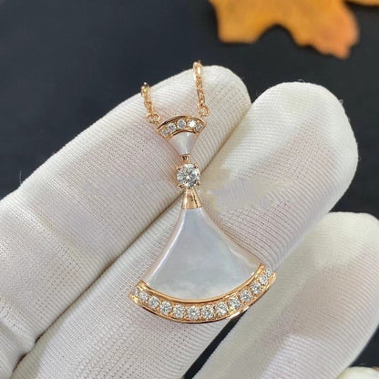 [Super]DREAM NECKLACE MOP PINK GOLD DIAMOND