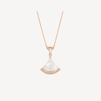[Super]DREAM NECKLACE MOP PINK GOLD DIAMOND