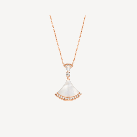 [Super]DREAM NECKLACE MOP PINK GOLD DIAMOND