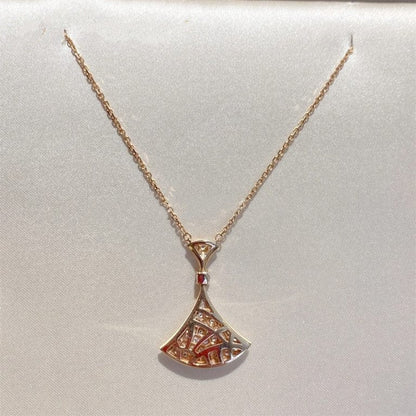 [Super]DREAM NECKLACE PINK GOLD FULL DIAMOND