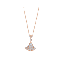 [Super]DREAM NECKLACE PINK GOLD FULL DIAMOND