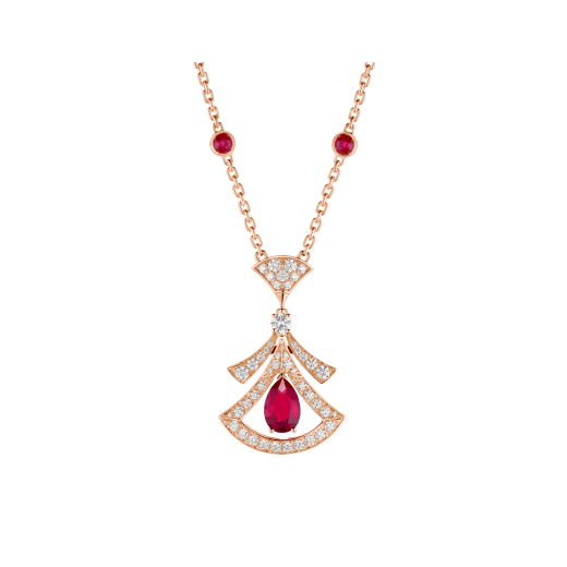 [Super]DREAM NECKLACE CARNELIAN DIAMOND PINK GOLD