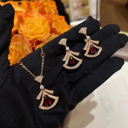 [Super]DREAM NECKLACE CARNELIAN DIAMOND PINK GOLD